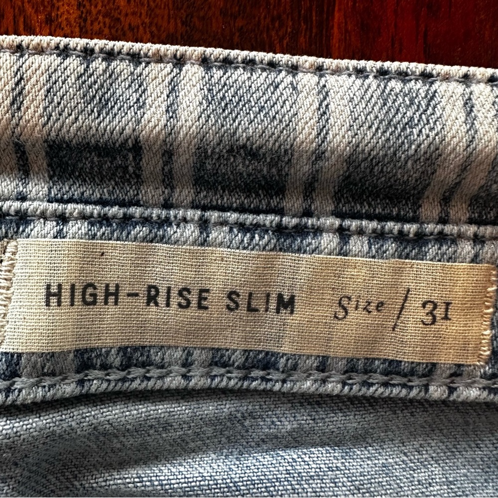 NWT Pilcro striped high rise slim jeans - Picture 9 of 11